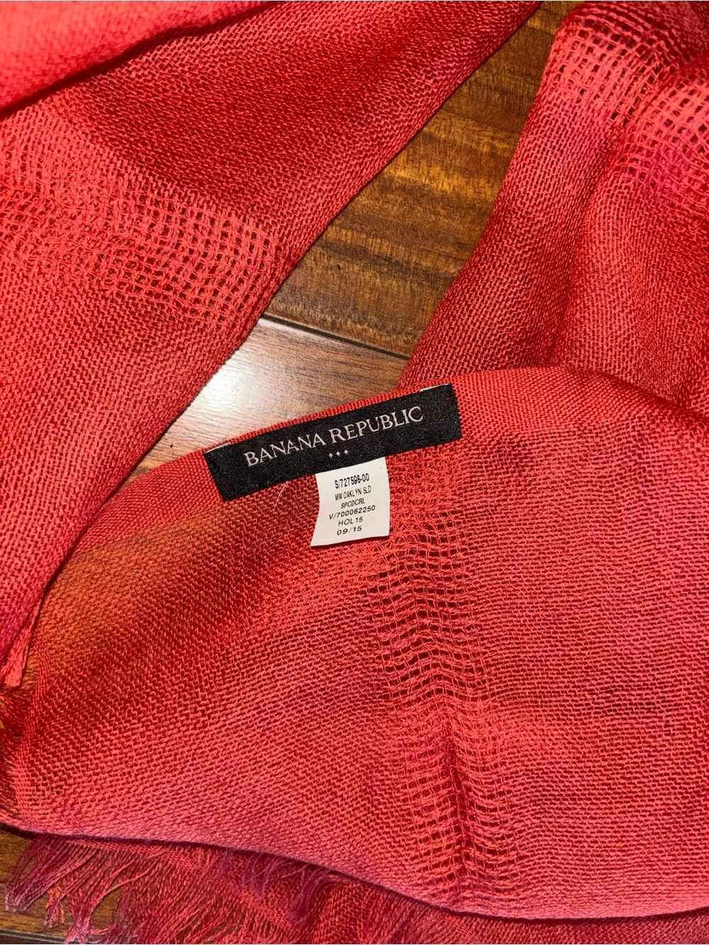 Banana Republic Pink-Red Lightweight Scarf